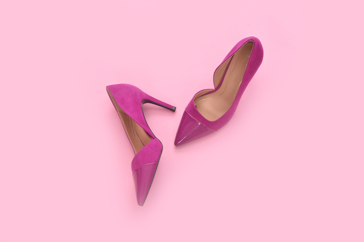 roze schoenen