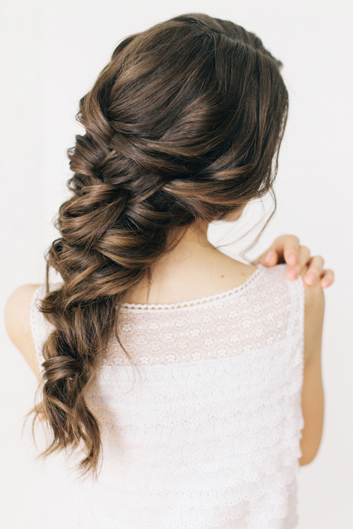 fishtail braid visgraatvlecht kapsel