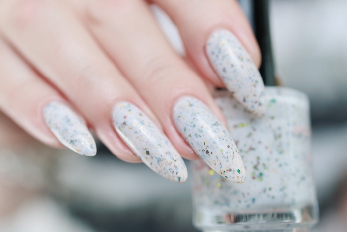 terrazzo nail art